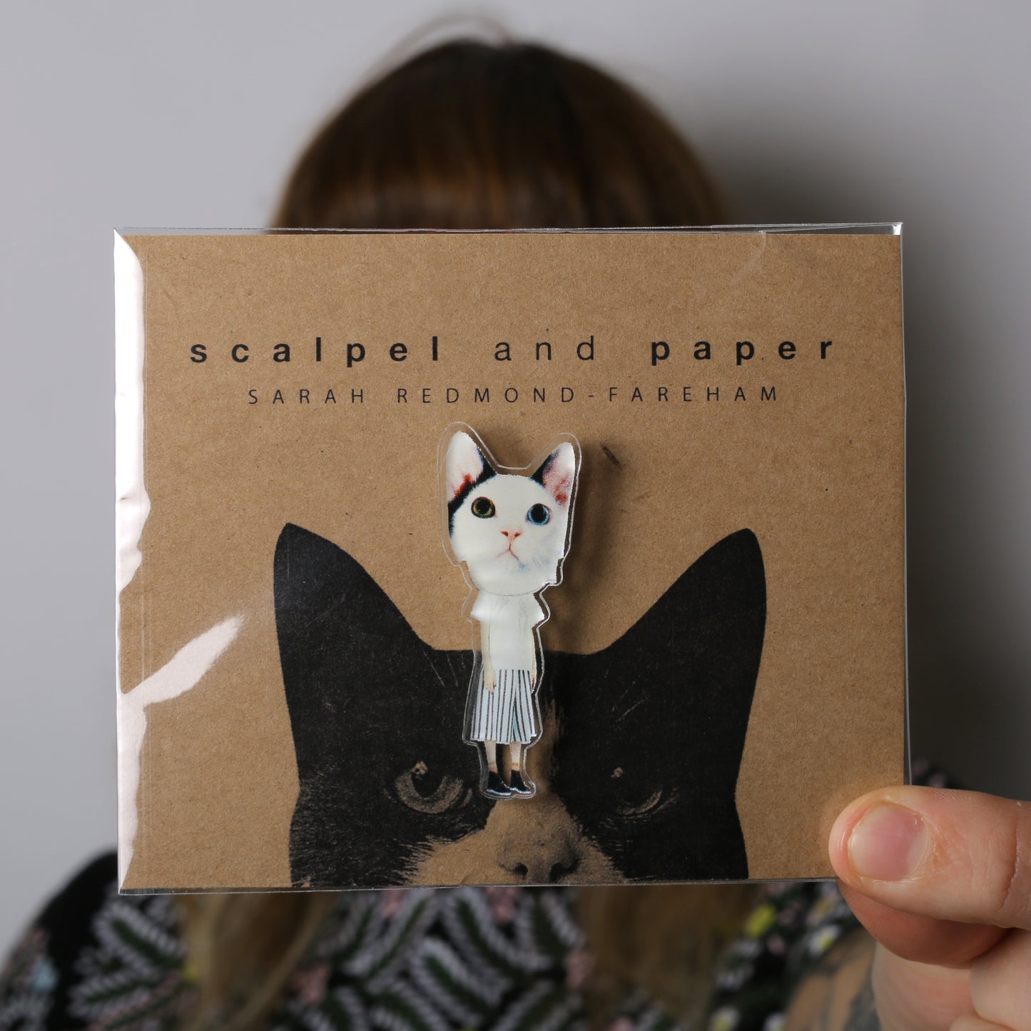 IF BOWIE WAS A CAT PIN BADGE