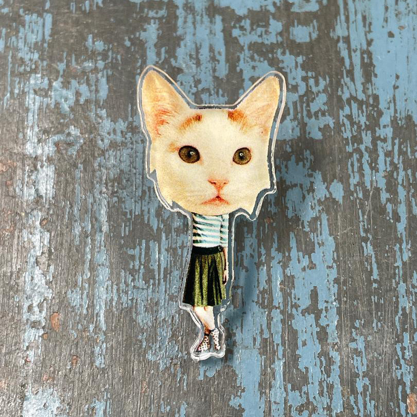 BLUE STRIPE PIN BADGE