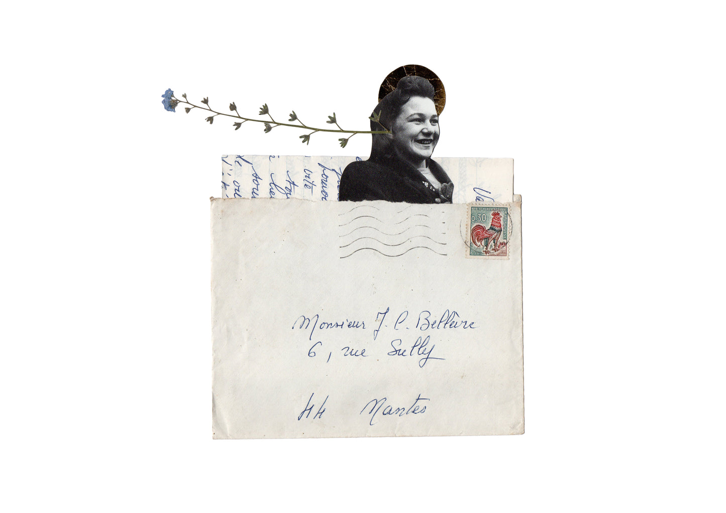 NATURE WHISPERED AND MARGUERITE LISTENED PRINT