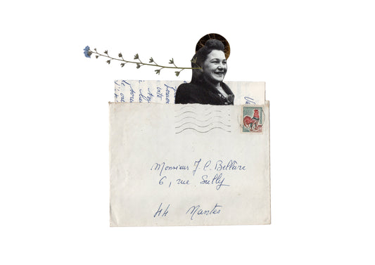 NATURE WHISPERED AND MARGUERITE LISTENED PRINT